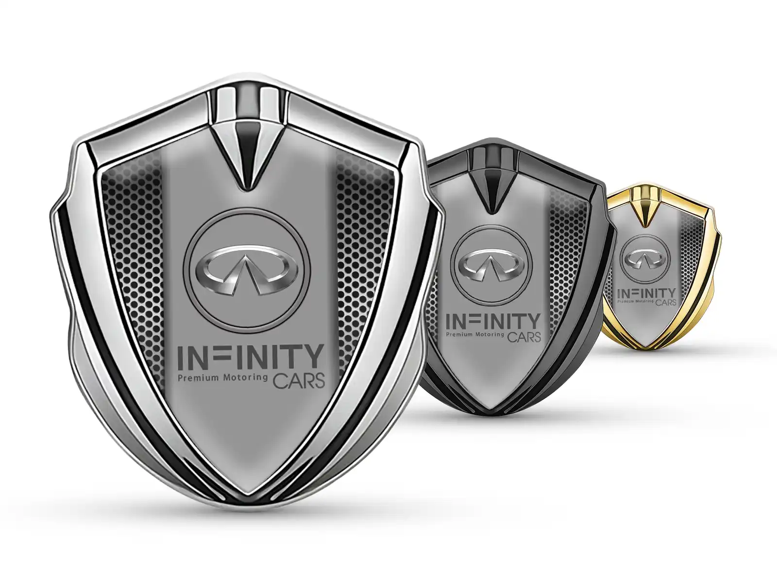 Infiniti Abovedado Emblema Insignia Estilo Pro Acero Inoxidable